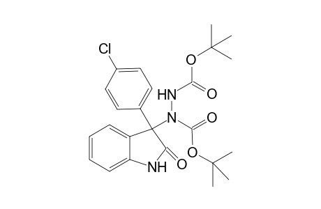 Di-tert-butyl 1-(3-(4-chlorophenyl)-2-oxoindolin-3-yl)hydrazine-1,2-dicarboxylate