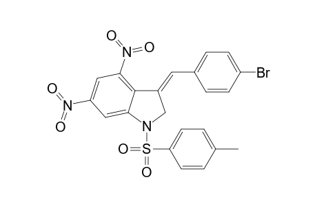 (3Z)-3-(4-bromobenzylidene)-1-[(4-methylphenyl)sulfonyl]-4,6-dinitro-2,3-dihydro-1H-indole