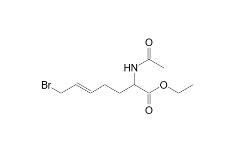 (+-)-(E)-Ethyl 2-acetamido-7-bromohept-5-enoate