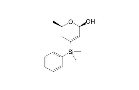 6-Methyl-4-phenyldimethylsilyl-5,6-dihydro-2H-pyran-2-ol