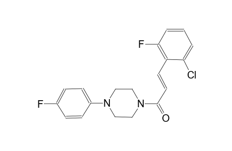 1-[(2E)-3-(2-chloro-6-fluorophenyl)-2-propenoyl]-4-(4-fluorophenyl)piperazine