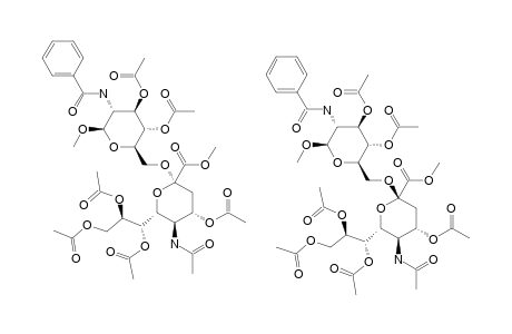 METHYL-2-BENZOYLAMIDO-3,4-DI-O-ACETYL-2-DEOXY-6-O-(METHYL-4,7,8,9-TETRA-O-ACETYL-N-ACETYL-ALPHA-D-NEURAMINATE-2-YL)-BETA-D-GLUCOPYRANOSIDE