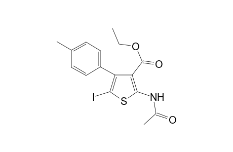 Ethyl 2-(acetylamino)-5-iodo-4-(4-methylphenyl)-3-thiophenecarboxylate