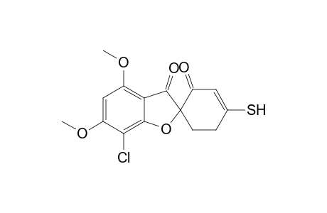 Spiro[benzofuran-2(3H),1'-[3]cyclohexene]-2',3-dione, 7-chloro-4'-mercapto-4,6-dimethoxy-