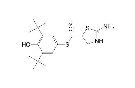 2-amino-5-(((3,5-di-tert-butyl-4-hydroxyphenyl)thio)methyl)-4,5-dihydrothiazol-3-ium chloride