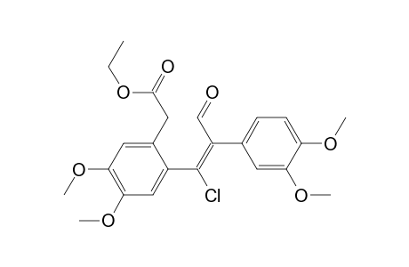 2-[2-[(E)-1-chloro-2-(3,4-dimethoxyphenyl)-3-keto-prop-1-enyl]-4,5-dimethoxy-phenyl]acetic acid ethyl ester