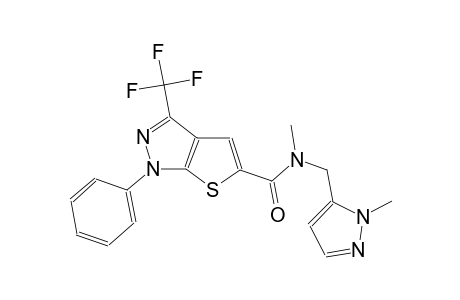 1H-thieno[2,3-c]pyrazole-5-carboxamide, N-methyl-N-[(1-methyl-1H-pyrazol-5-yl)methyl]-1-phenyl-3-(trifluoromethyl)-