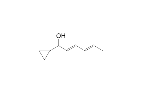 1-Cyclopropyl-2,4-hexadien-1-ol