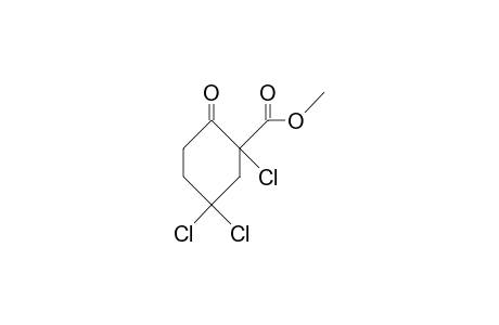 1,5,5-Trichloro-2-oxo-cyclohexane-1-carboxylic acid, methyl ester