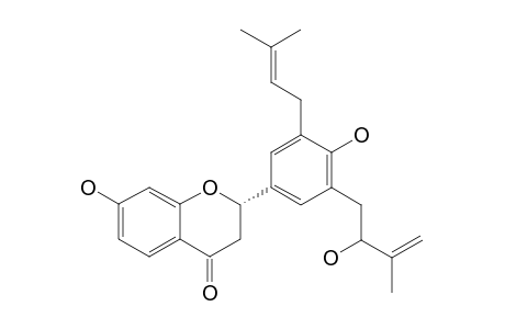 2-S-3'-(2-HYDROXY-3-METHYLBUT-3-ENYL)-ABYSSINONE_II