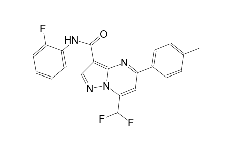 7-(difluoromethyl)-N-(2-fluorophenyl)-5-(4-methylphenyl)pyrazolo[1,5-a]pyrimidine-3-carboxamide