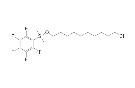 10-Chlorodecanol, dimethylpentafluorophenylsilyl ether