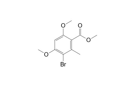 3-bromo-4,6-dimethoxy-o-toluic acid, methyl ester