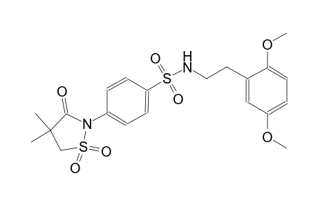 benzenesulfonamide, N-[2-(2,5-dimethoxyphenyl)ethyl]-4-(4,4-dimethyl-1,1-dioxido-3-oxo-2-isothiazolidinyl)-