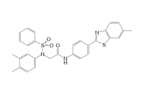 acetamide, 2-[(3,4-dimethylphenyl)(phenylsulfonyl)amino]-N-[4-(6-methyl-2-benzothiazolyl)phenyl]-