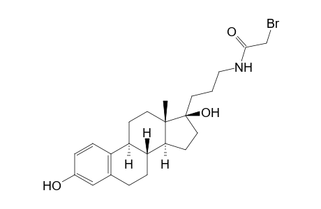 2-Bromanyl-N-[3-[(8R,9S,13S,14S,17R)-13-methyl-3,17-bis(oxidanyl)-7,8,9,11,12,14,15,16-octahydro-6H-cyclopenta[a]phenanthren-17-yl]propyl]ethanamide
