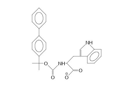 N-[1-(4-Biphenylyl)-1-methyl-ethoxycarbonyl]-tryptophan anion
