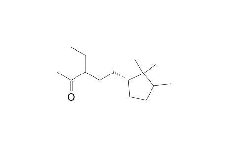 (1'R)-3-ethyl-5-(2,2,3-trimethylcyclopentan-1-yl)-2-pentanone