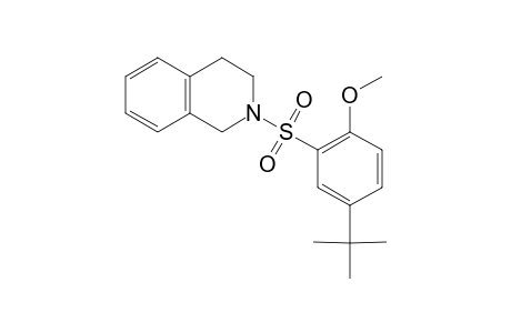 2-[(5-tert-butyl-2-methoxybenzene)sulfonyl]-1,2,3,4-tetrahydroisoquinoline