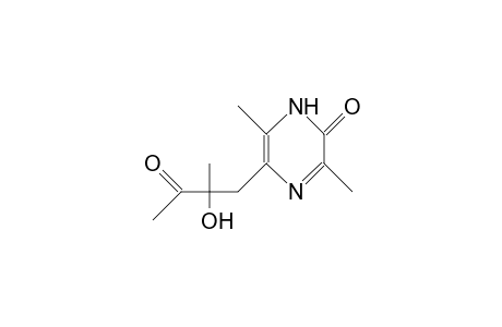 5-(2-Hydroxy-2-methyl-3-oxo-butyl)-3,6-dimethyl-2(1H)-pyrazinone