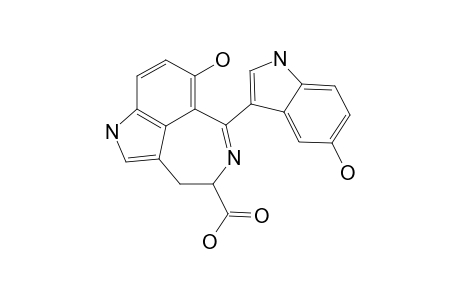 HYRTIAZEPINE;7-HYDROXY-6-(5-HYDROXY-1-H-INDOL-3-YL)-3,4-DIHYDRO-1-H-AZEPINO-[5.4.3-CD]-INDOLE-4-CARBOXYLIC_ACID
