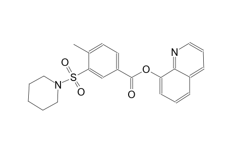 benzoic acid, 4-methyl-3-(1-piperidinylsulfonyl)-, 8-quinolinyl ester