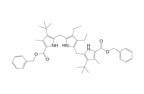 (phenylmethyl) 4-tert-butyl-5-[[5-[(3-tert-butyl-4-methyl-5-phenylmethoxycarbonyl-1H-pyrrol-2-yl)methyl]-3,4-diethyl-1H-pyrrol-2-yl]methyl]-3-methyl-1H-pyrrole-2-carboxylate