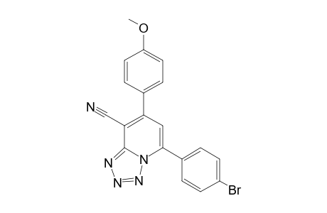 5-(4-bromophenyl)-7-(4-methoxyphenyl)tetrazolo [1, 5-a] pyridine-8-carbonitrile