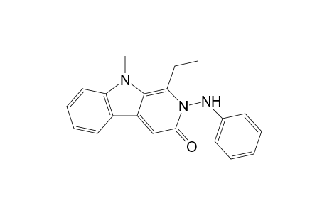 1-Ethyl-9-methyl-2-phenylamino-2,9-dihydro-.beta.-carbolin-3-one