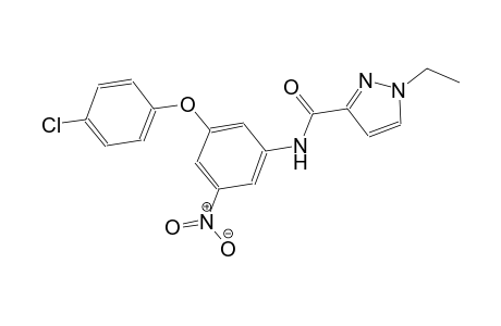 N-[3-(4-chlorophenoxy)-5-nitrophenyl]-1-ethyl-1H-pyrazole-3-carboxamide