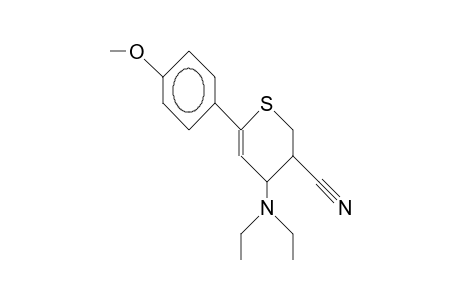 4-Diethylamino-3-cyano-6-(4-methoxy-phenyl)-3,4-dihydro-2H-thiopyran