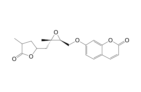 7-[[(2S,3S)-3-methyl-3-[(4-methyl-5-oxidanylidene-oxolan-2-yl)methyl]oxiran-2-yl]methoxy]chromen-2-one