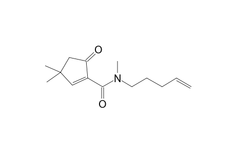 N-Methyl-N-pent-4-enyl-(3,3-dimethyl-5-oxo-1-cyclopentene)carboxamide