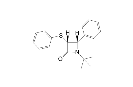 (+-)-cis-1-(tert-Butyl)-4-phenyl-3-phenylthioazetidin-2-one