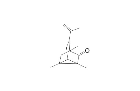 4-Isopropenyl-1,5,7-trimethyl-tricyclo[3.2.1.0*2,7*]octan-6-one