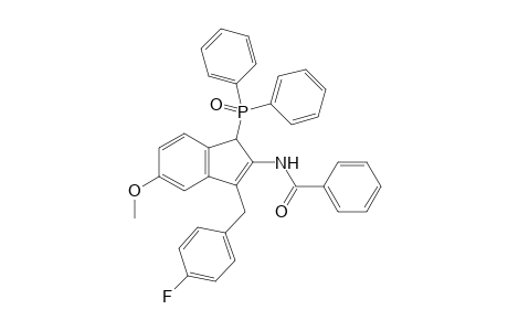 N-(1-(Diphenylphosphoryl)-3-(4-fluorobenzyl)-5-methoxy-1H-inden-2-yl)benzamide