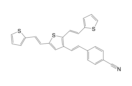 (E,E,E)-2,5-Bis(2-thien-2-ylvinyl)-3-(2-(4-cyanophenyl)vinyl)thiophene