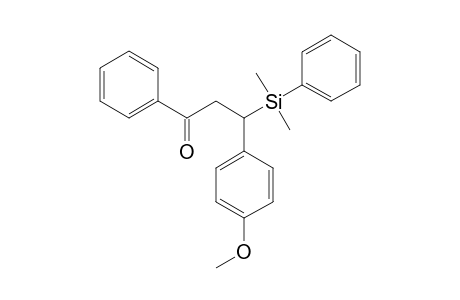 3-DIMETHYLPHENYLSILYL-3-(4'-METHOXYPHENYL)-1-PHENYL-1-PROPANONE