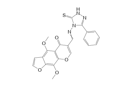 4-{[(4,9-Dimethoxy-5-oxo-5H-furo[3,2-g]chromen-6-yl) methylidene]amino}-3-phenyl-5-thioxo-1,5-dihydro-1,2,4-triazole