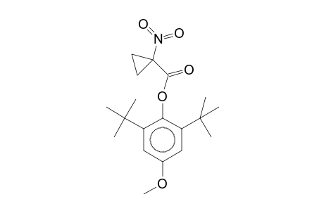 (2,6-ditert-butyl-4-methoxy-phenyl) 1-nitrocyclopropane-1-carboxylate