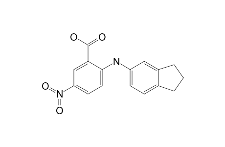 2-(2,3-dihydro-1H-inden-5-ylamino)-5-nitrobenzoic acid