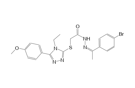 N'-[(Z)-1-(4-bromophenyl)ethylidene]-2-{[4-ethyl-5-(4-methoxyphenyl)-4H-1,2,4-triazol-3-yl]sulfanyl}acetohydrazide