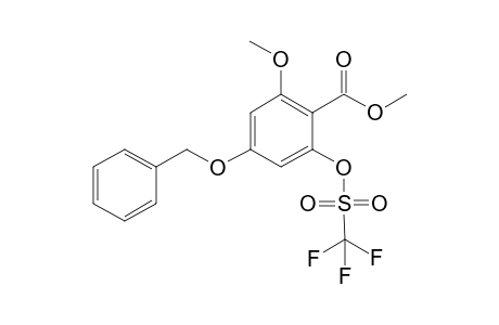 Methyl 4-benzyloxy-6-methroxy-2-trifluoromethylsulfonyloxybenzoate