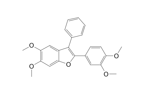 2-(3,4-DIMETHOXYPHENYL)-5,6-DIMETHOXY-3-PHENYLBENZO-[B]-FURAN