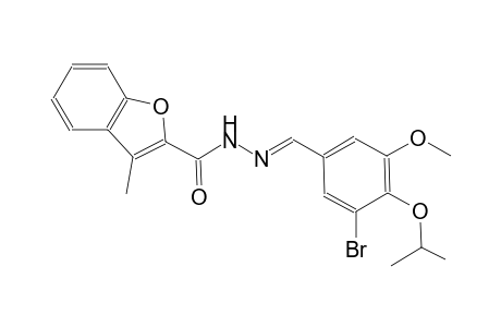 N'-[(E)-(3-bromo-4-isopropoxy-5-methoxyphenyl)methylidene]-3-methyl-1-benzofuran-2-carbohydrazide