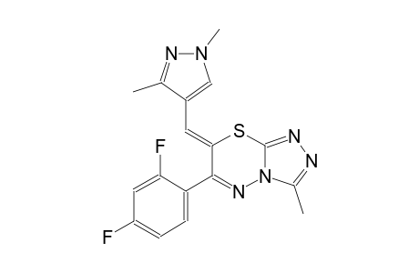 (7Z)-6-(2,4-difluorophenyl)-7-[(1,3-dimethyl-1H-pyrazol-4-yl)methylene]-3-methyl-7H-[1,2,4]triazolo[3,4-b][1,3,4]thiadiazine