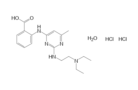 N-{{2-[2-(diethylamino)ethylamino}-6-methyl-4-pyrimidinyl}anthranilic acid, dihydrochloride, monohydrate