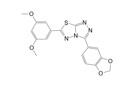 [1,2,4]triazolo[3,4-b][1,3,4]thiadiazole, 3-(1,3-benzodioxol-5-yl)-6-(3,5-dimethoxyphenyl)-