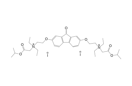 {2-[(7-{2-[diethyl(2-isopropoxy-2-oxoethyl)ammonio]ethoxy}-9-oxo-9H-fluoren-2-yl)oxy]ethyl}(diethyl)(2-isopropoxy-2-oxoethyl)ammonium diiodide