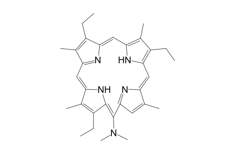 2,4,7-triethyl-1,3,5,8-tetramethyl-.gamma.-(dimethylamino)porphyrin
